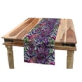 thumbnail image 1 of Floral Table Runner, Tropical Jungle Rainforest Abstraction Narcissus Iris Vintage Style Nature, Dining Room Kitchen Rectangular Runner, 3 Sizes, by Ambesonne, 1 of 2