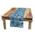 thumbnail image 1 of Floral Table Runner, Turkish Ceramic Art Swirled Nature Leaves Middle Eastern Design Print, Dining Room Kitchen Rectangular Runner, 3 Sizes, by Ambesonne, 1 of 2