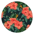 thumbnail image 1 of Floral Tablecloth Abstract Watercolor Pattern Waterproof Round Cover with Elastic Edges and Back for Rustic Dining, 1 of 6