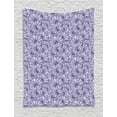 thumbnail image 1 of Floral Tapestry, Delicate Bouquet of Flowers Pattern with Superimposed Contour Petals Print, Wall Hanging for Bedroom Living Room Dorm Decor, 60W X 80L Inches, Purple Lavender, by Ambesonne, 1 of 2