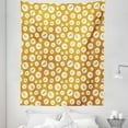 thumbnail image 1 of Floral Tapestry, Modern Composition of Botanical Circles Berries Branches Concept Art, Fabric Wall Hanging Decor for Bedroom Living Room Dorm, 5 Sizes, Amber and Blue Grey, by Ambesonne, 1 of 1