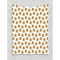 thumbnail image 1 of Floral Tapestry, Tagetes Flower on a Plain Background, Wall Hanging for Bedroom Living Room Dorm Decor, 40W X 60L Inches, White Orange Fern Green, by Ambesonne, 1 of 2