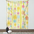 thumbnail image 1 of Floral Tapestry, Vertical Lines with Colorful Cartoon Style Flowers and Dots Kids Girls Fun Children, Wall Hanging for Bedroom Living Room Dorm Decor, 40W X 60L Inches, Multicolor, by Ambesonne, 1 of 5