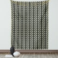 thumbnail image 1 of Floral Tapestry, Vertical Wavy Lines of Flourishing Spring Leaves on Branch Wavy Pattern Image, Wall Hanging for Bedroom Living Room Dorm Decor, 60W X 80L Inches, Black and White, by Ambesonne, 1 of 5