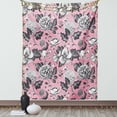 thumbnail image 1 of Floral Tapestry, Vintage Big Garden Flowers with Leaves Tulips Buds Artwork Sketchy Image, Wall Hanging for Bedroom Living Room Dorm Decor, 40W X 60L Inches, Coral Black and White, by Ambesonne, 1 of 2