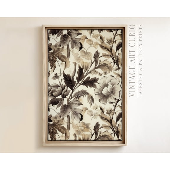 Floral Tapestry Wall Art, Vintage Textile , Vintage Textile Wall Art, Antique Tapestry Wall Art, Modern Farmhouse Eclectic Print Home Decor #3098, 8x12 UNFRAMED