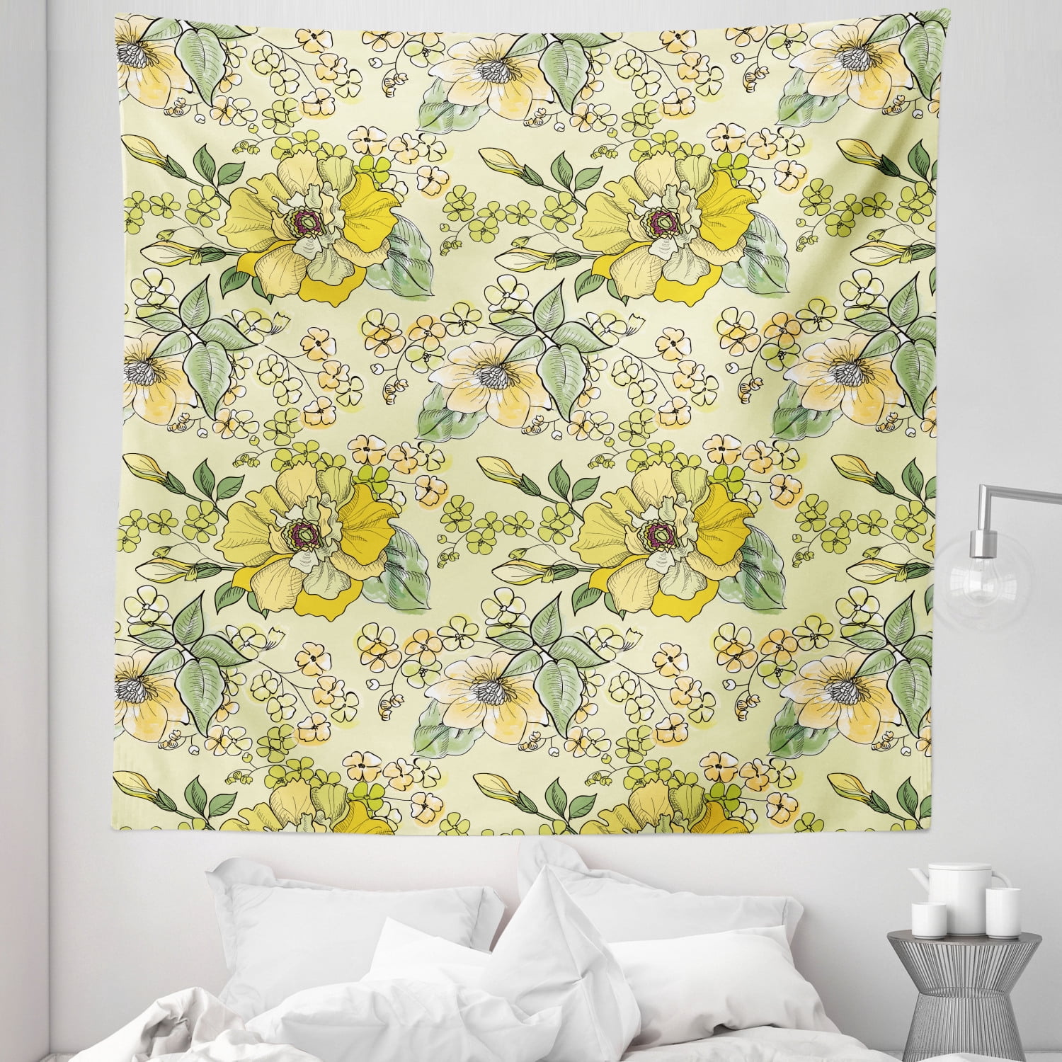 Fresh Look at Floral Tapestry Watercolor Style Illustration Of Rhythmic Blossoms In