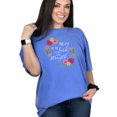 thumbnail image 1 of Floral The Joy of the Lord Is My Strength Graphic T Shirt, Cute Flower Shirt, Spring Summer Shirt, Garden Lover Gift, Women's Flower Tee, Flo Blue Comfort Colors T-Shirt, Large, 1 of 1