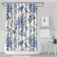 thumbnail image 1 of Floral Theme Polyester Shower Curtain for Bathroom with Hooks and Weighted Hem, Waterproof Bath Decor Sets Hotel Style - Machine Washable,72x72in, 1 of 5