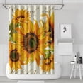 thumbnail image 1 of Floral Theme Polyester Shower Curtain for Bathroom with Hooks and Weighted Hem, Waterproof Bath Decor Sets Hotel Style - Machine Washable,72x72in, 1 of 5