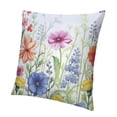 thumbnail image 1 of Floral Throw Pillow Covers Spring Garden Flowers Birds Decorative Pillows Soft Outdoor Cushion Cases for Couch Sofa Bed Home Decor, 1 of 5
