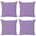 thumbnail image 1 of Ambesonne Floral Throw Pillow Cover 4 Pack, Lavender and Butterflies, 18", Violet and White, 1 of 2