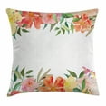thumbnail image 1 of Floral Throw Pillow Cushion Cover, Flower Petals Soft Pastel Toned Bouquet Blooms Shabby Chic Elegance Feminine Motif, Decorative Square Accent Pillow Case, 20 X 20 Inches, Multicolor, by Ambesonne, 1 of 2