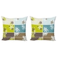 thumbnail image 1 of Ambesonne Floral Throw Pillow Cover 2 Pack, Spring Inspired Blossoms, 18", Multicolor, 1 of 5