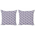 thumbnail image 1 of Floral Throw Pillow Cushion Cover Pack of 2, Spring Pattern with Delicate Flower Bunch, Zippered Double-Side Digital Print, 4 Sizes, Champagne Lavender Blue, by Ambesonne, 1 of 2