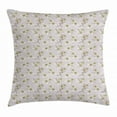 thumbnail image 1 of Floral Throw Pillow Cushion Cover, Repetitive Mosaic Tile Pattern of Freesia Flowers Romantic Theme, Decorative Square Accent Pillow Case, 20 X 20 Inches, Brown White Pale Ceil Blue, by Ambesonne, 1 of 2