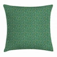 thumbnail image 1 of Floral Throw Pillow Cushion Cover, Spring Daisies Illustration with Lush Leafage Botanical Garden Art Design, Decorative Square Accent Pillow Case, 18 X 18 Inches, Green Teal White, by Ambesonne, 1 of 2