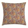 thumbnail image 1 of Floral Throw Pillow Cushion Cover, Traditional Paisley Leaf Pattern with Persian Arabesque Details Colorful Boho Design, Decorative Square Accent Pillow Case, 16 X 16 Inches, Multicolor, by Ambesonne, 1 of 2