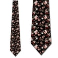 thumbnail image 1 of Floral Ties Mens Spring Necktie Pink Floral Wedding Tie by Three Rooker, 1 of 4