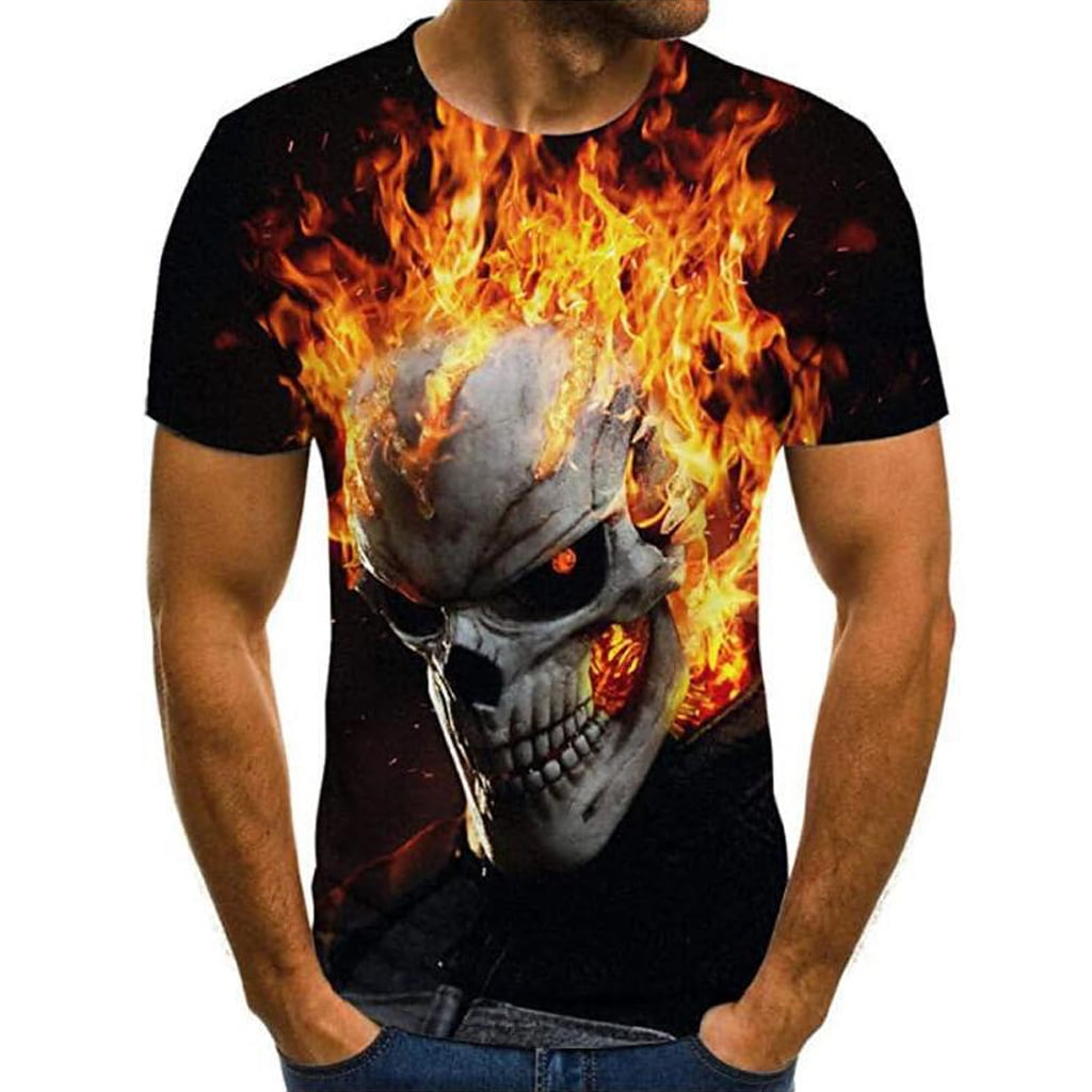 Ywfzzxs T-Shirt 3D Tops Fashion-T-Shirts Undershirts Short Sleeve Unisex  Novelty Costume HD Anime Printing Terminator Dark Fate : :  Fashion
