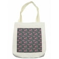 thumbnail image 1 of Floral Tote Bag, Ornamental Arrangement of Vivid Color Summer Flower Bouquet and Wild Herbs Pile, Cloth Linen Reusable Bag for Shopping Books Beach and More, 16.5" X 14", Cream, by Ambesonne, 1 of 2