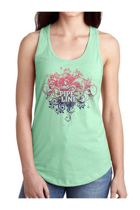 Floral Trend Design Racerback Tank Women's -Pipeline Designs