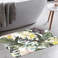 thumbnail image 1 of Floral Tropical Pattern Summer Bath Rugs 16x24 Inch Non Slip Bath Mat Quick Dry Super Absorbent Thin Bath Rug Fit Under Door Washable Bath Floor Rugs for Bathroom Bathtub Shower Sink,Multi 3, 1 of 6