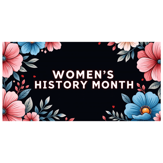 Floral Tropical Women's History Month Celebration Backdrop Banner Photography Props Background Decor Party Supplies Event Photography