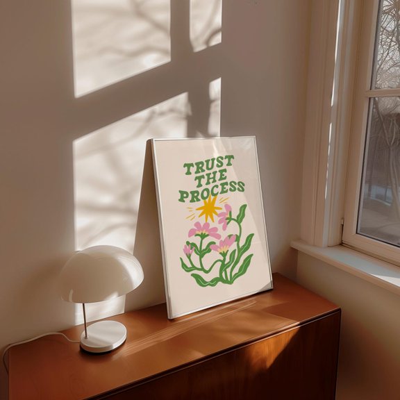 Floral Trust Process Flower Botanical Home Wall Decor