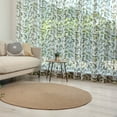 thumbnail image 1 of Floral Tulle Curtains with Rod Pocket, Earth Tones Bouquet Beauty Autumn Nature of the Forest Petal, Sheer Drape for Wedding Party 2 Panels, 7 Sizes, Dark Brown Fern Green, by Ambesonne, 1 of 3