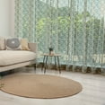 thumbnail image 1 of Floral Tulle Curtains with Rod Pocket, Flowers Tiny Branches Leaves Dotted Blooms Pattern Garden Theme, Sheer Drape for Wedding Party 2 Panels, 7 Sizes, Khaki Dark Brown Cream, by Ambesonne, 1 of 3