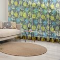thumbnail image 1 of Floral Tulle Curtains with Rod Pocket, Jasmine Daisy Peony Spider Mum Spray Different Flower Types Bouquet, Sheer Drape for Wedding Party 2 Panels, 7 Sizes, Charcoal Grey Yellow, by Ambesonne, 1 of 3