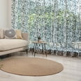 thumbnail image 1 of Floral Tulle Curtains with Rod Pocket, Monochrome Leaves Abstract Design Botanical Arrangement Gardening Inspiration Print, Sheer Drape for Wedding Party 2 Panels, 7 Sizes, Black White, by Ambesonne, 1 of 3