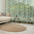 thumbnail image 1 of Floral Tulle Curtains with Rod Pocket, Oriental Inspirations Vintage Flower Arrangement Colorful Pattern Nature Inspiration, Sheer Drape for Wedding Party 2 Panels, 7 Sizes, Multicolor, by Ambesonne, 1 of 3