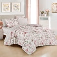 thumbnail image 1 of Floral Twin Comforter Set with Sheets - 5-Piece Pink Bed in a Bag Set, 1 of 7