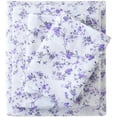 thumbnail image 1 of Floral Twin Sheet Set - 3 Piece Purple Lavender Botanical Patterned Bed Sheets - Soft, Breathable Microfiber Sheets with Deep Pocket, Non-Slip Fitted Sheets & Pillowcases, 1 of 7