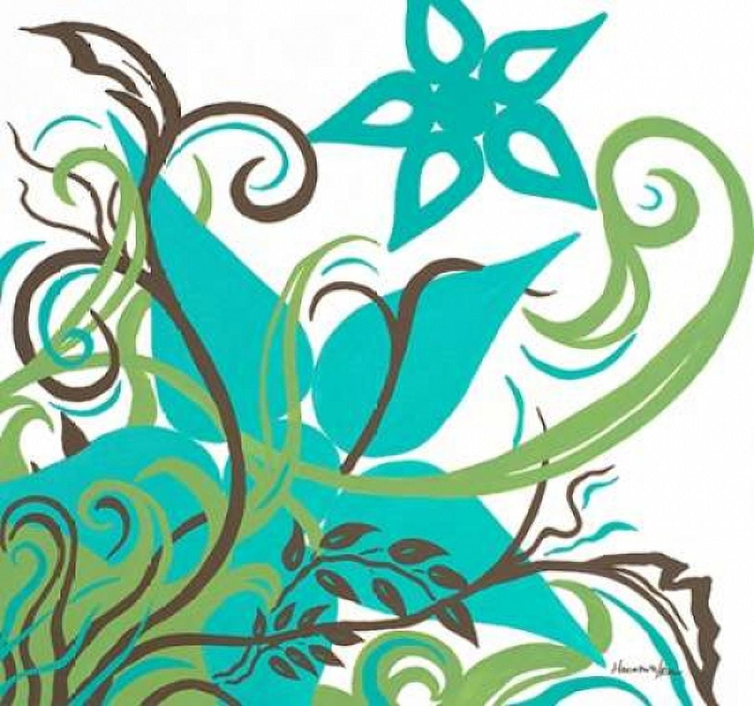 Floral Twist II Canvas Art - Hakimipour-Ritter (24 x 24)