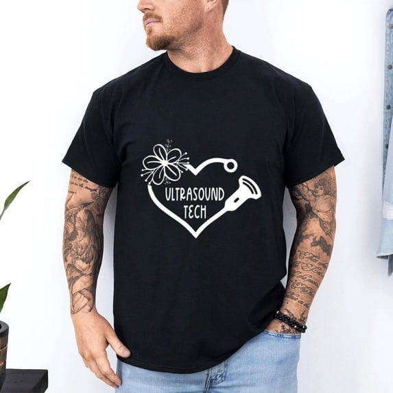 Floral Ultrasound Tech Shirt, Ultrasound Technician Gifts, Sonographer Womens Clothing, Coworker Graphic Tees, Ultrasound Graduation Gifts