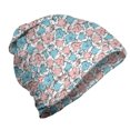 thumbnail image 1 of Floral Unisex Beanie, Pastel Bellflowers Bouquets, Hiking Outdoors, Blue Rose and White, by Ambesonne, 1 of 1