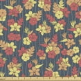 thumbnail image 1 of Ambesonne Floral Fabric by the Yard Upholstery, Exotic Aloha Flowers Pattern, 10 Yards, Multicolor, 1 of 5