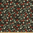 thumbnail image 1 of Floral Upholstery Fabric by the Yard, Nostalgic Romantic Garden Pattern with Little Flowers and Leaves Traditional Look, Decorative Fabric for DIY and Home Accents, Multicolor by Ambesonne, 1 of 4