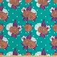 thumbnail image 1 of Floral Upholstery Fabric by the Yard, Peony Bouquet Celebration Themed Illustration on Dotted Vintage Style Background, Decorative Fabric for DIY and Home Accents, Multicolor by Ambesonne, 1 of 4