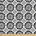 thumbnail image 1 of Floral Upholstery Fabric by the Yard, Repetitive Flowers Motif in Monochrome Style Abstract Flowery Pattern, Decorative Fabric for DIY and Home Accents, Charcoal Grey and White by Ambesonne, 1 of 5