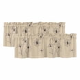 thumbnail image 1 of Floral Valances for Windows, Decorative Rod Pocket Window Valance Curtains, Spring Flower Short Curtain Drapes for Kitchen/Bathroom/Living Room, 2 Panels, 60" W x 18" L, 1 of 8