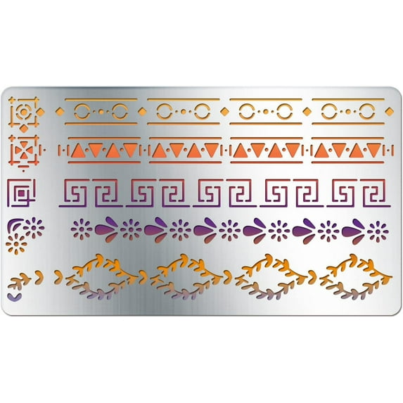 Floral Vine Stencils Border Templates for Bullet Journaling Wall Furniture Decorations