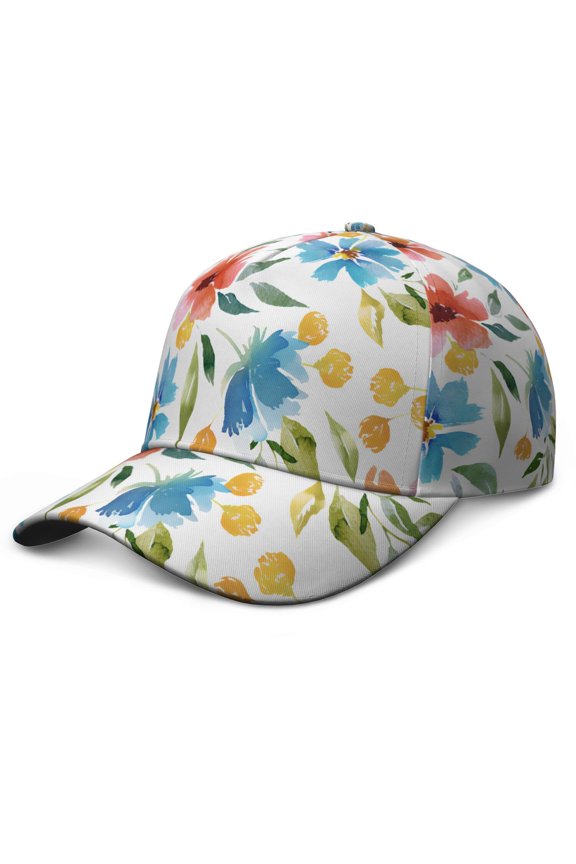 Floral Vintage Baseball Cap Adjustable Snapback Retro