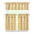 thumbnail image 1 of Floral Vintage Curtains 36 Inch Short - 3 Panel Boho Farmhouse Set with Rustic Wildflowers, Rod Pocket Window Treatment for Country Cottage Style, 1 of 6