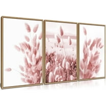 Floral Wall Art Modern Watercolor Minimalist Colorful Wildflower Art Poster Bedroom Kitchen Wall Decor Plant Painting Artwork Bathroom Wall Pictures Teen Girl Bedroom（Only canvas）