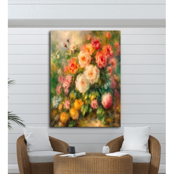 Floral Wall Art, Romantic Flower, Vintage Rose Print, Colorful Botanical Decor, Cottagecore Art, Art Poster Decor, Size 8x12 UNFFRAMED F03.1.8l1365