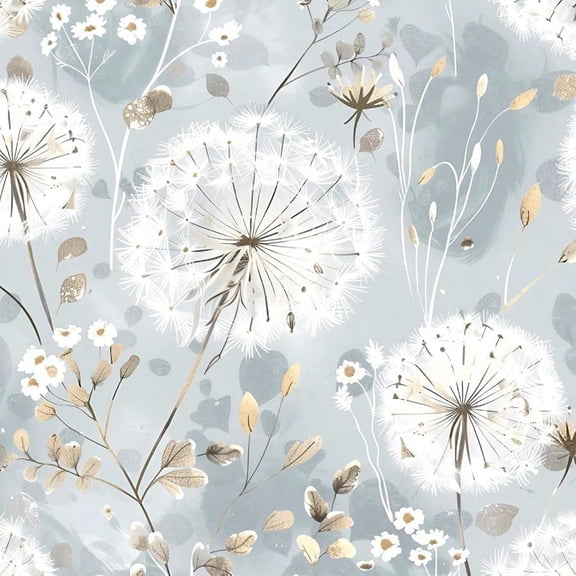 Floral Wallpaper Peel And Stick Dandelion Wallpaper Floral Contact Paper 16.9x393.7 Vintage Flower Contact Paper Boho Self Adhesive Removable For Bedroom Cabinets Decorative Wall Vinyl